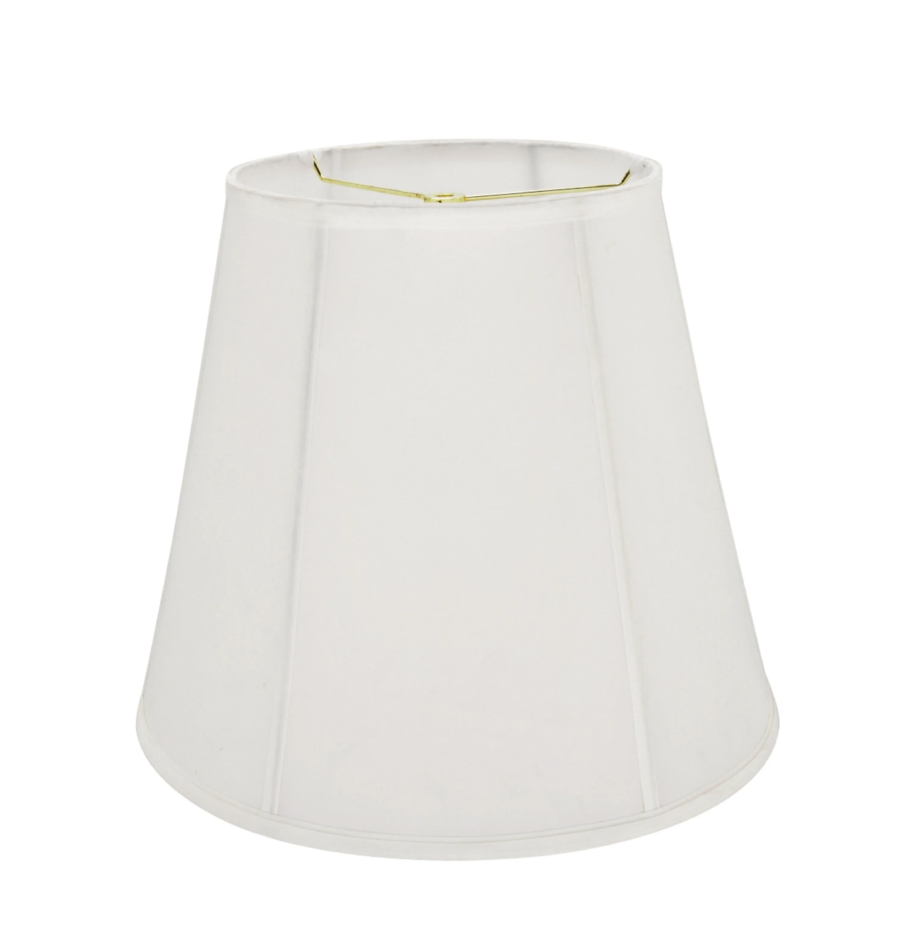 # 35002  Transitional Hexagon Bell Shape Spider Construction Lamp Shade in Off White Fabric, 16" wide (10" x 16" x 14")