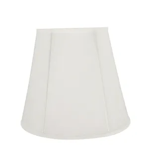 # 35002  Transitional Hexagon Bell Shape Spider Construction Lamp Shade in Off White Fabric, 16" wide (10" x 16" x 14")