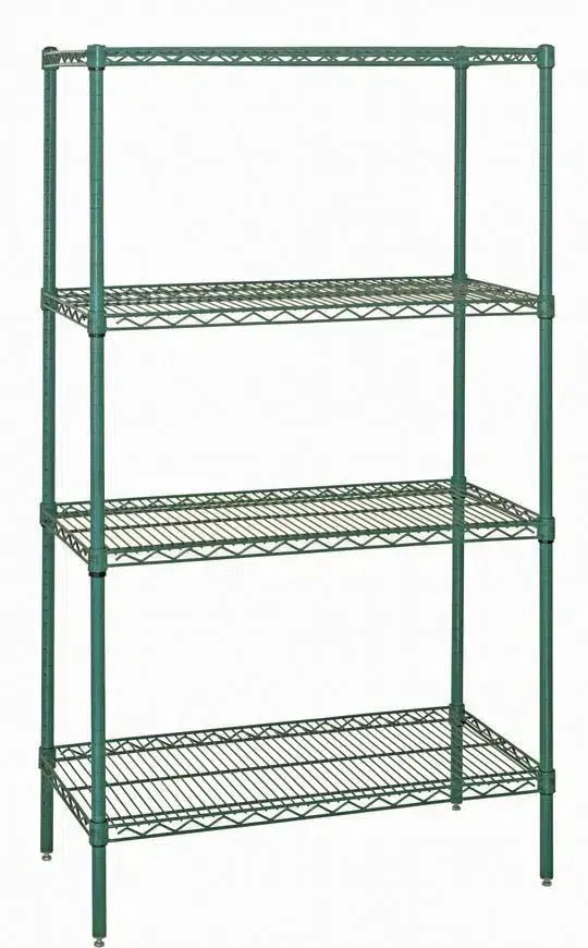 1248G | 12" x 48" Green Epoxy Shelving Unit