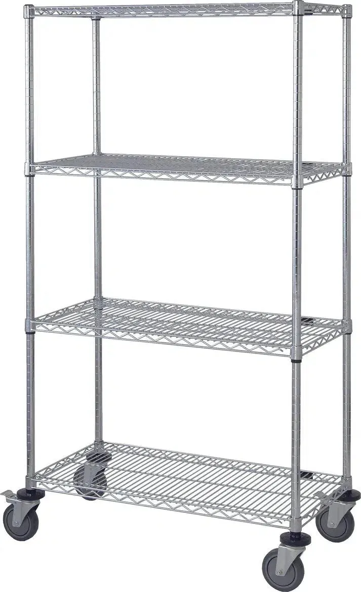 24" x 24" Stainless Shelving on Wheels