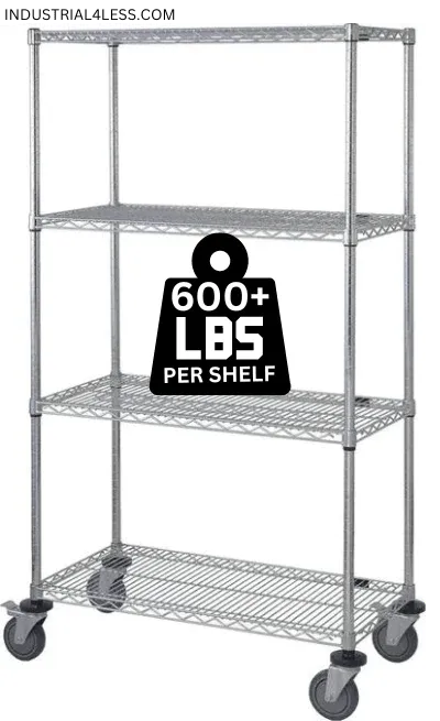 24" x 24" Stainless Shelving on Wheels