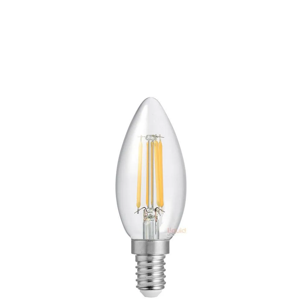 4W Candle LED Bulb E14 Clear in Natural White