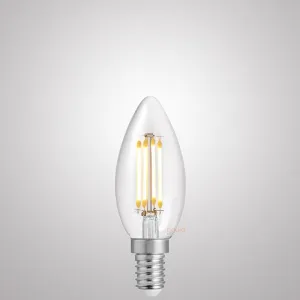 4W Candle LED Bulb E14 Clear in Natural White