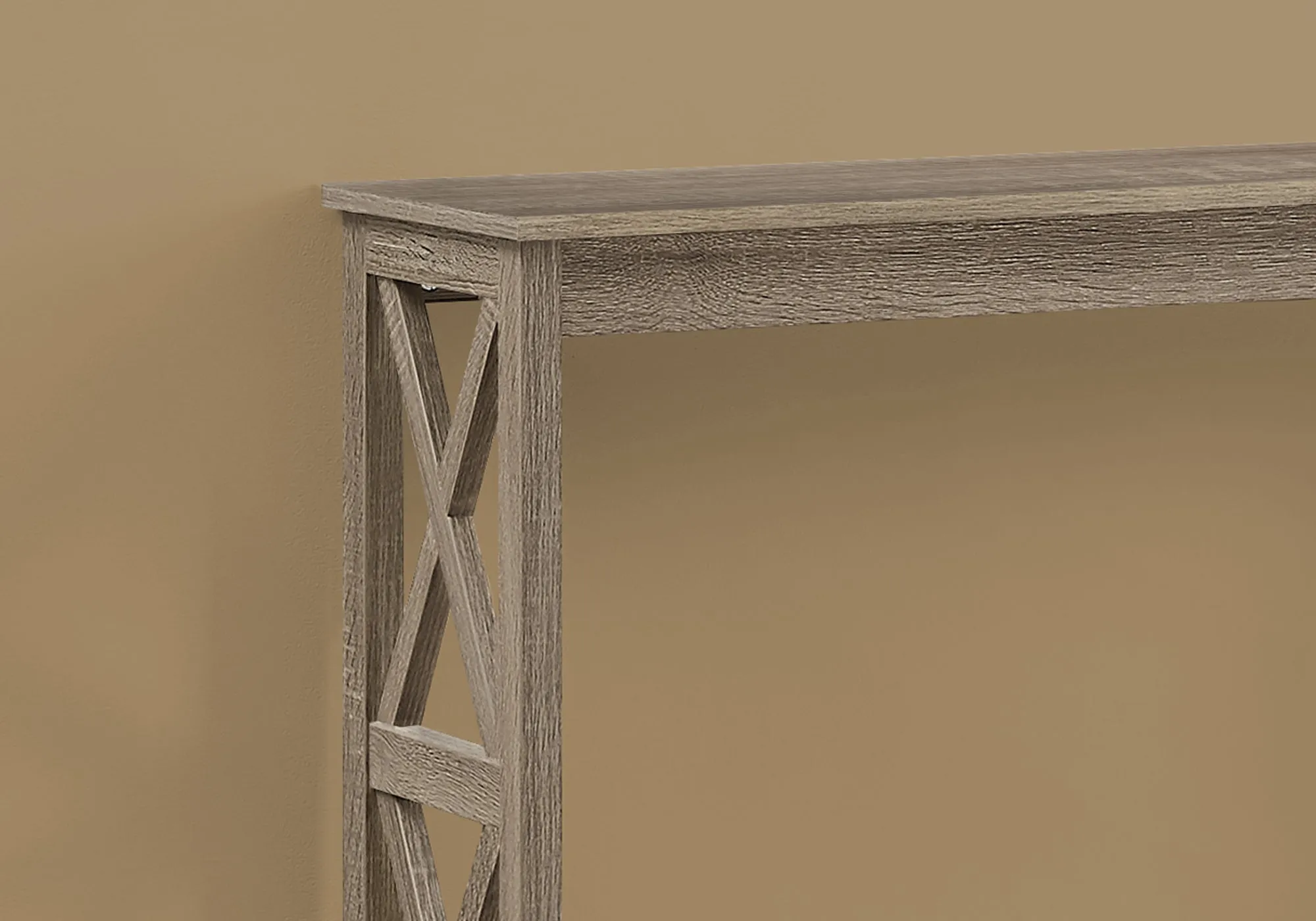 Accent Table - 48"L / Dark Taupe Hall Console