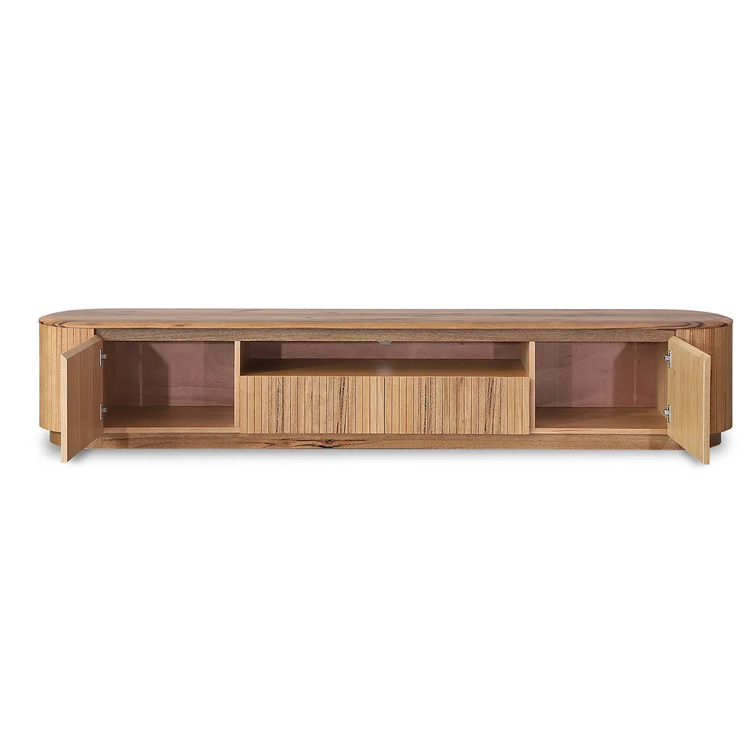 Adsila 2.4m TV Entertainment Unit - Marri Natural