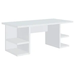 Alice 71-inch 4-shelf Engineered Wood Writing Desk White