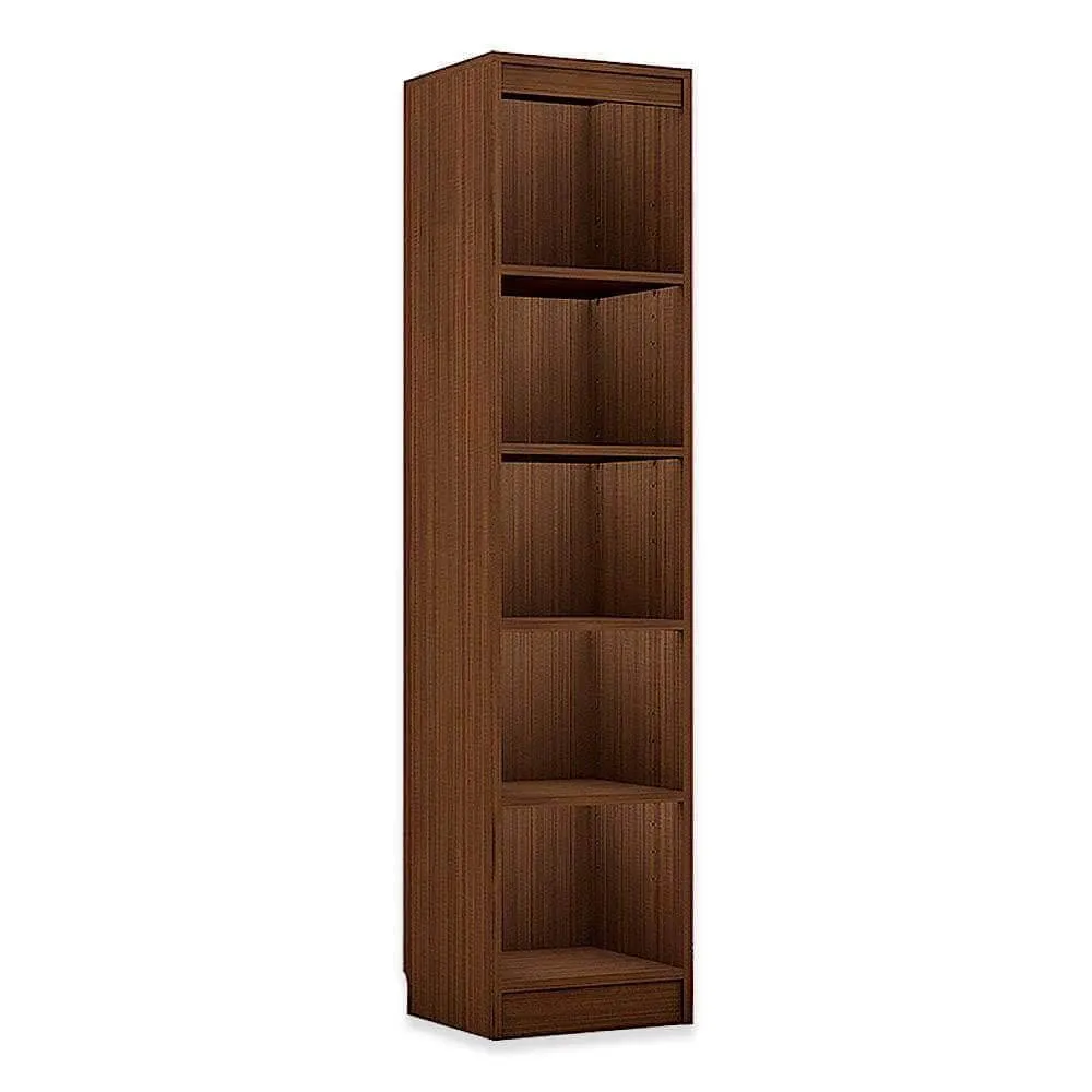 Alpha Bookrack, 5 shelf Tower, Acacia Walnut