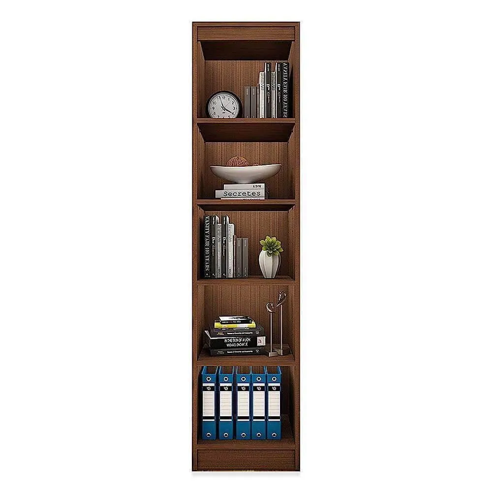 Alpha Bookrack, 5 shelf Tower, Acacia Walnut