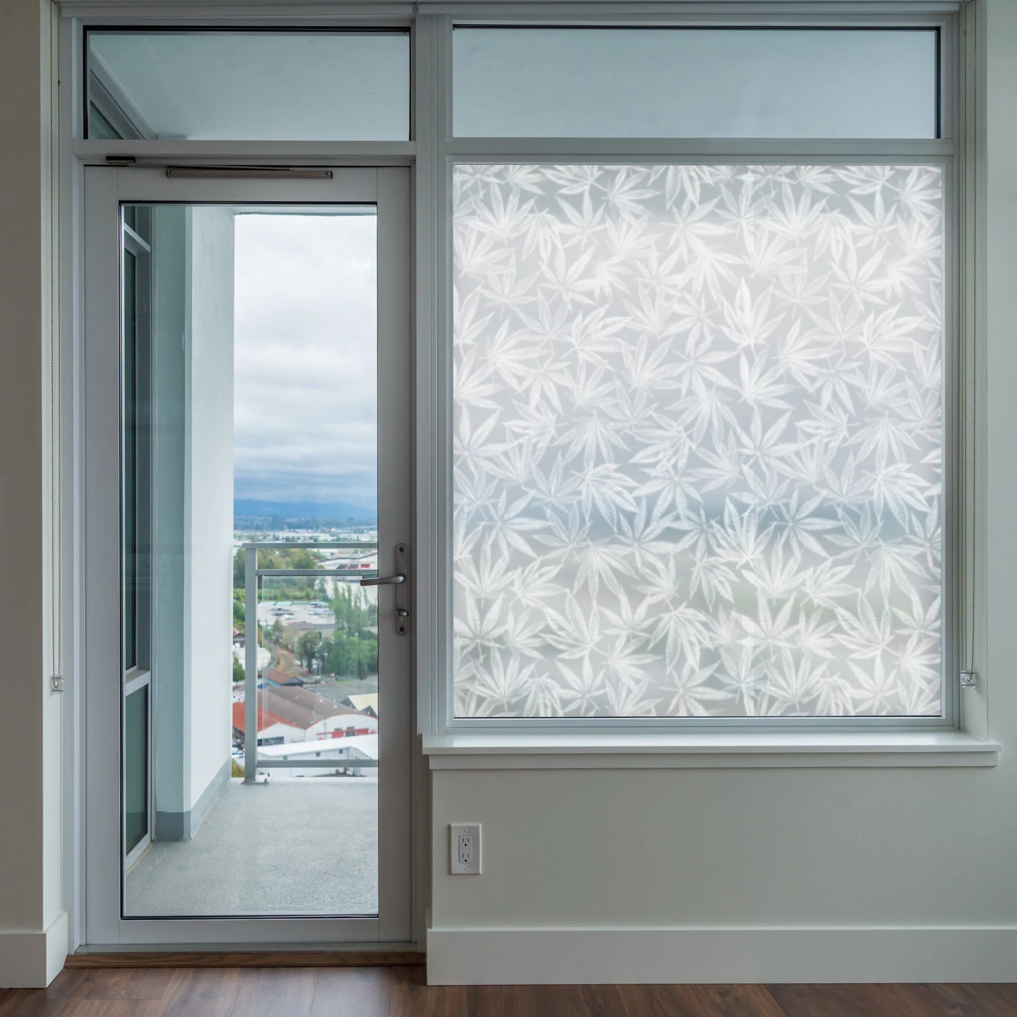 Amsterdam - Pot Leaf | Privacy Window Film (Static Cling)