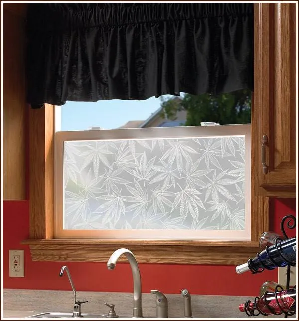 Amsterdam - Pot Leaf | Privacy Window Film (Static Cling)