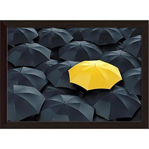 ArtzFolio Umbrella Photo Tabletop Painting Dark Brown Frame 10.8 x 8 inch (27 x 20 cms)