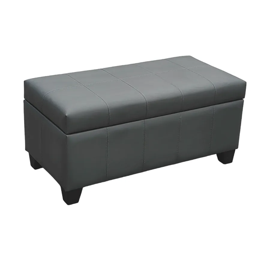 Averill Storage Bench - Faux Leather