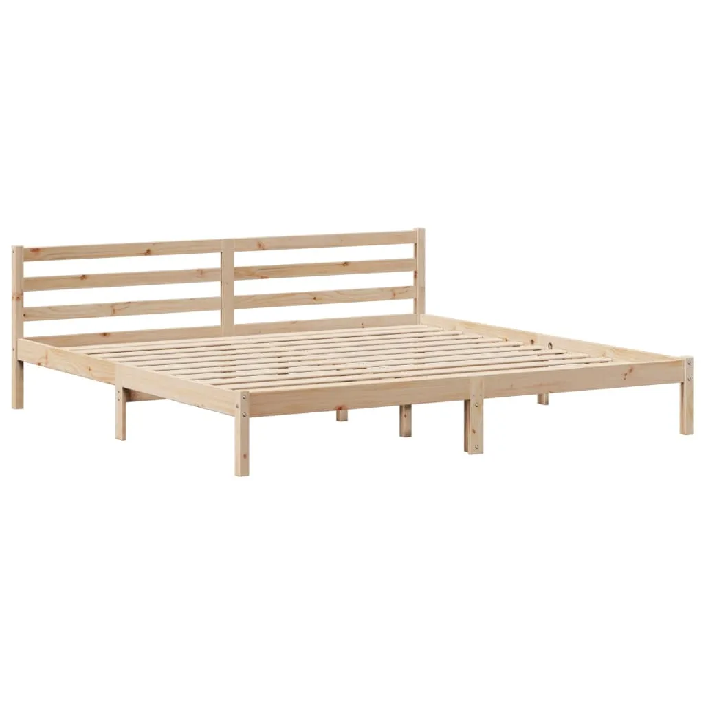 Bed Frame with Headboard without Mattress 180x200 cm Super King