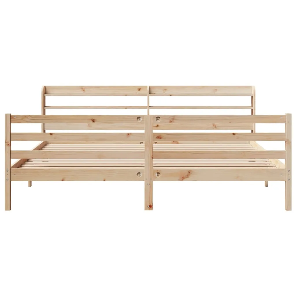 Bed Frame with Headboard without Mattress 180x200 cm Super King