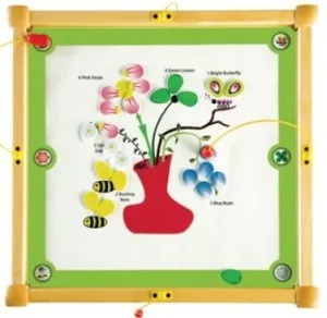 Bees & Flowers Magnetic Square Kids Activity Play Table