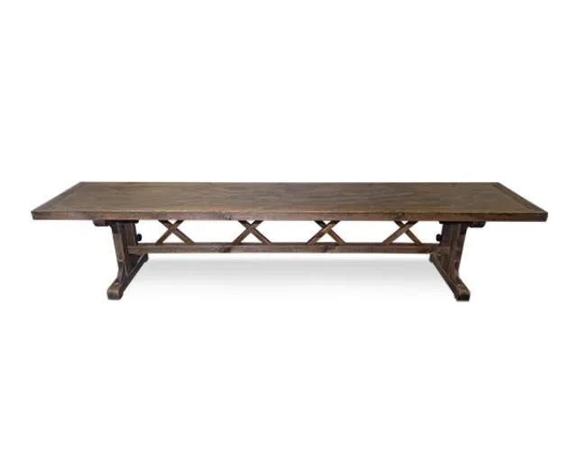 Bench, 18" x 90" Farm Style Mayflower Antique