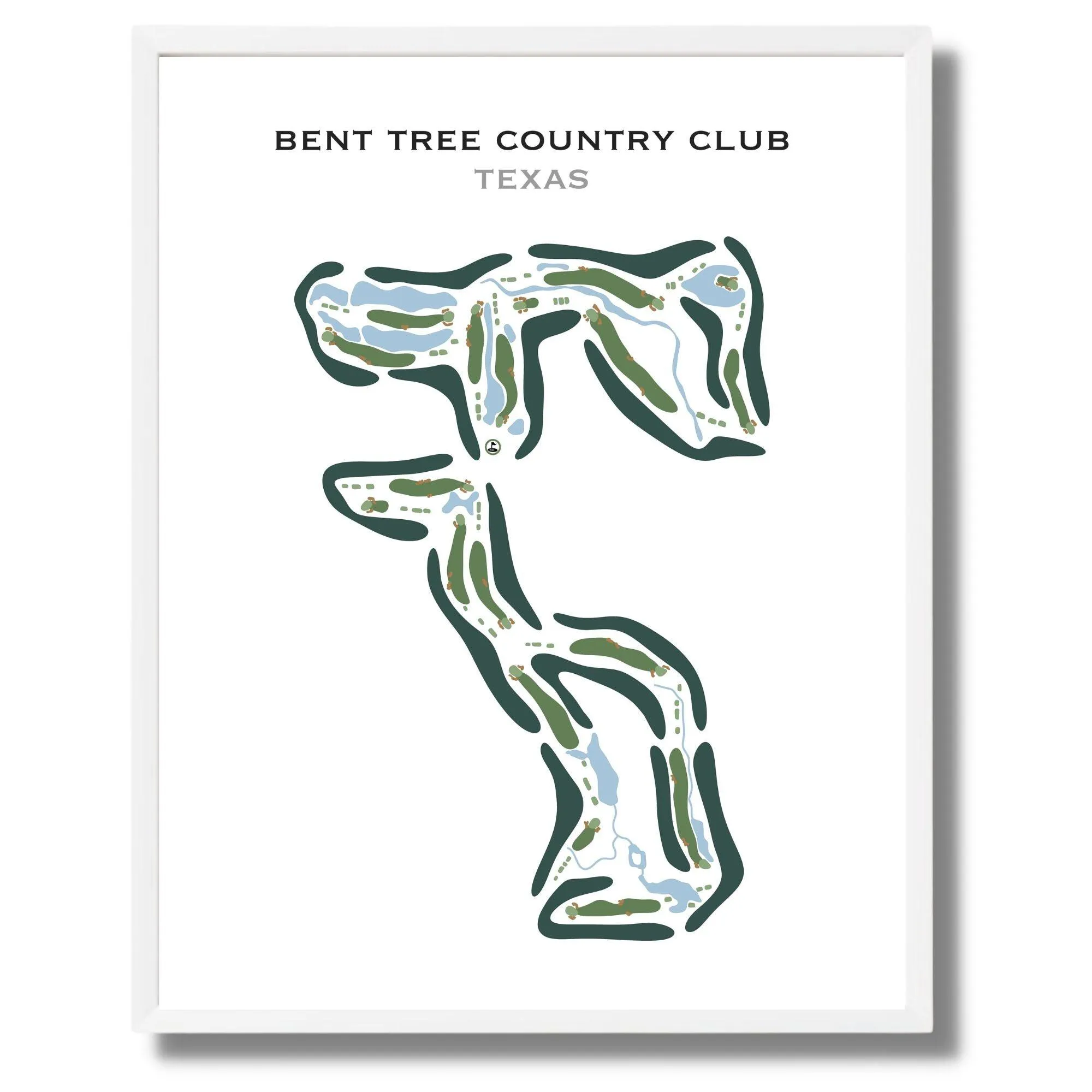 Bent Tree Country Club, Texas - Printed Golf Course