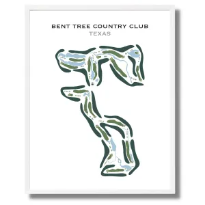 Bent Tree Country Club, Texas - Printed Golf Course