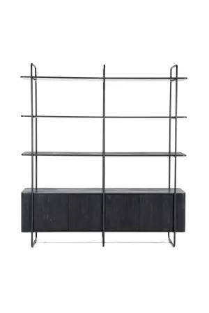 Black Wooden Wall Cabinet | Eleonora James