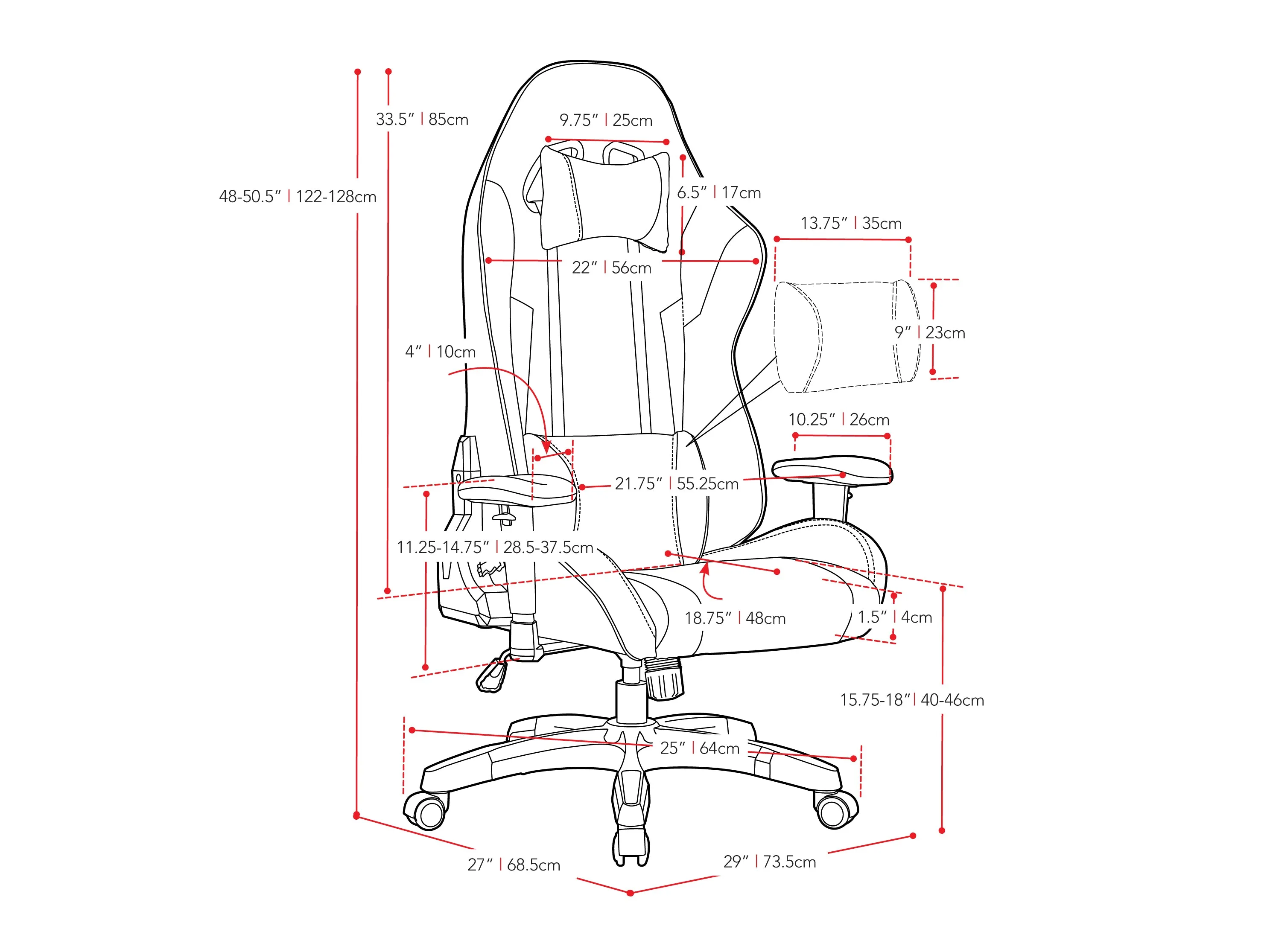 Blue and Green Gaming Office Chair