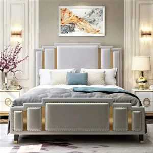 Bosco Upholstered Bed In Leatherette