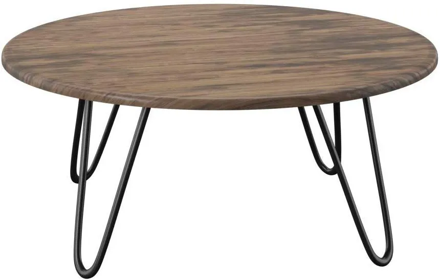 Brockton Round Vintage Manufactured Wooden Coffee Table