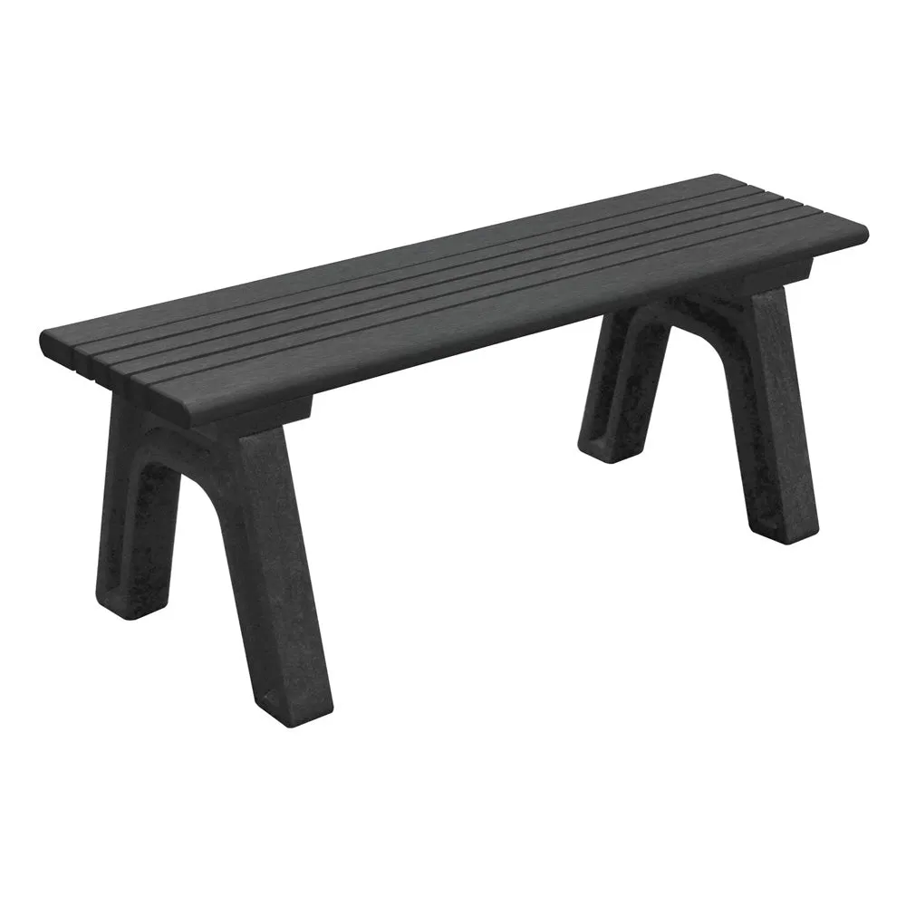 Cambridge Commercial Backless Bench, Recycled Plastic