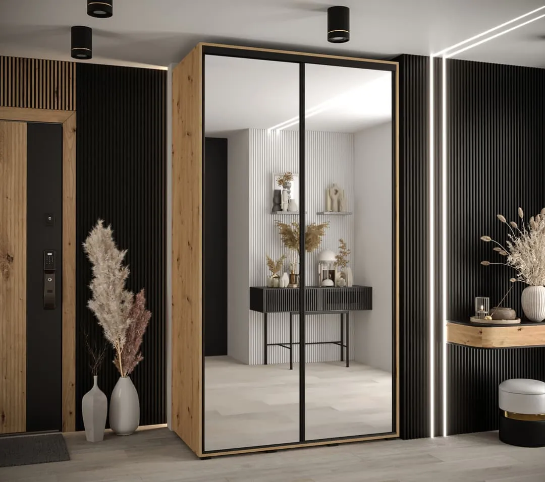 Cannes II Sliding Door Wardrobe 130cm