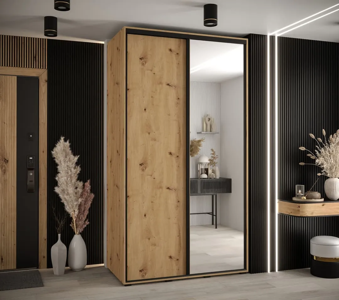 Cannes III Sliding Door Wardrobe 130cm