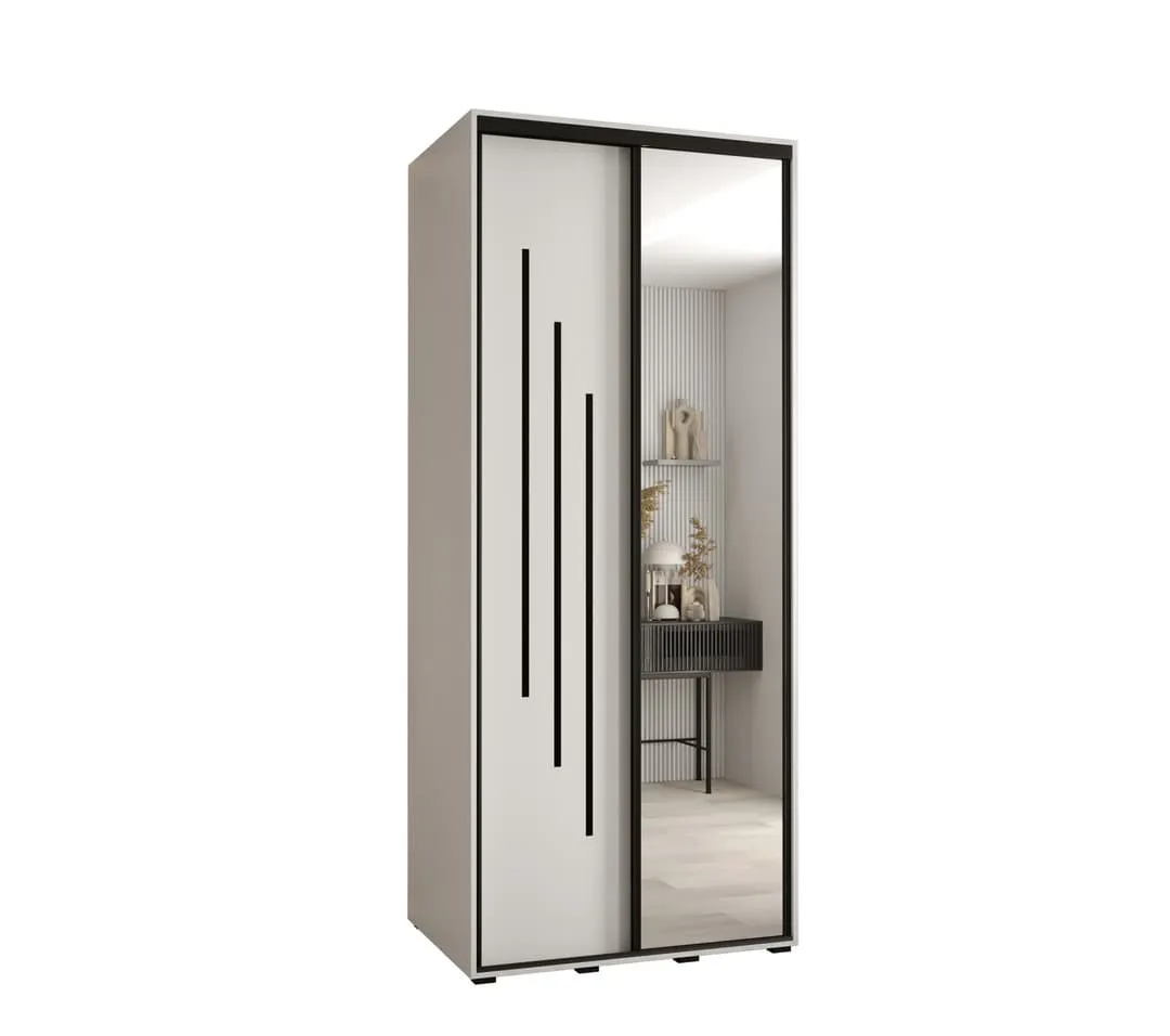 Cannes IX Sliding Door Wardrobe 100cm