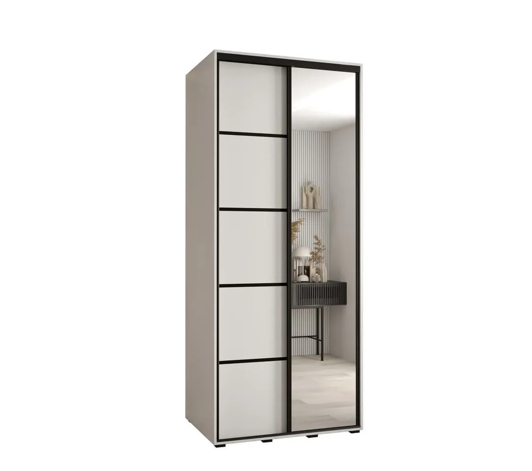 Cannes V Sliding Door Wardrobe 100cm