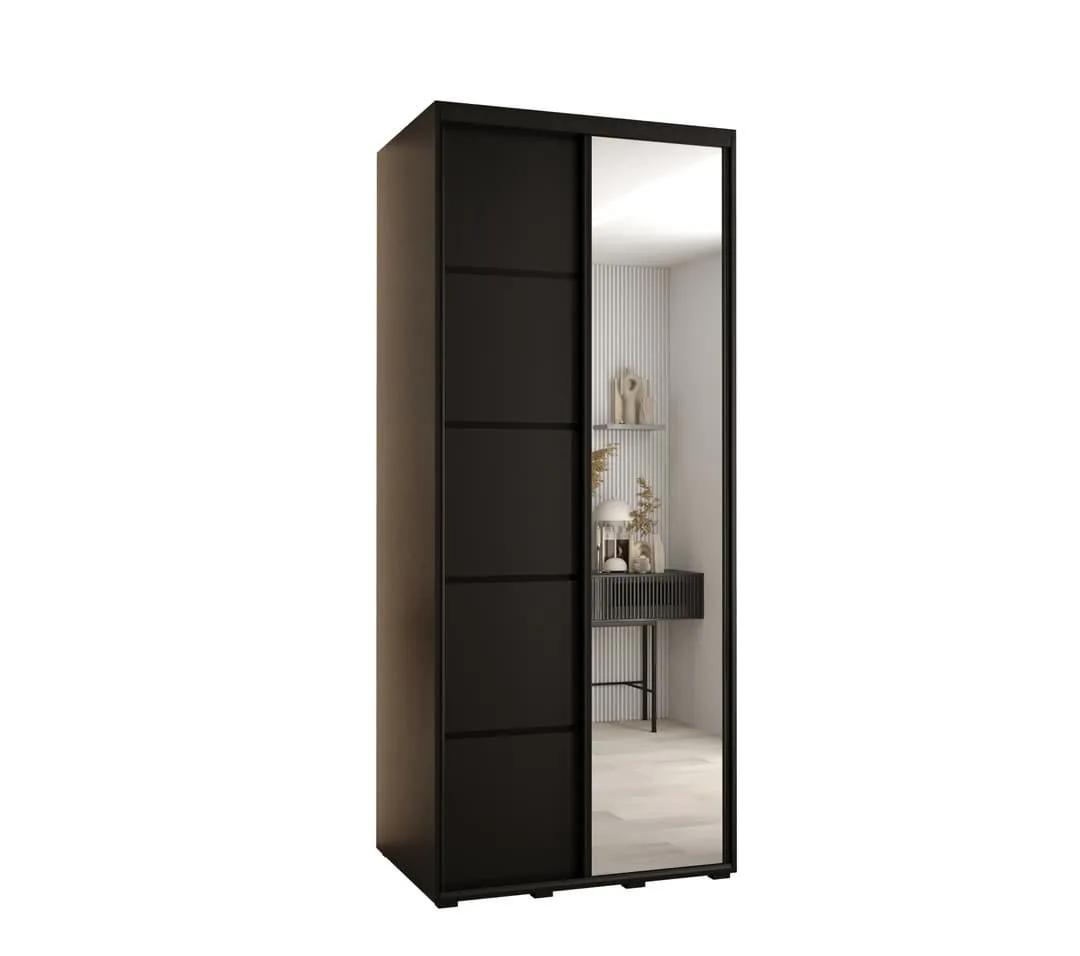 Cannes V Sliding Door Wardrobe 110cm