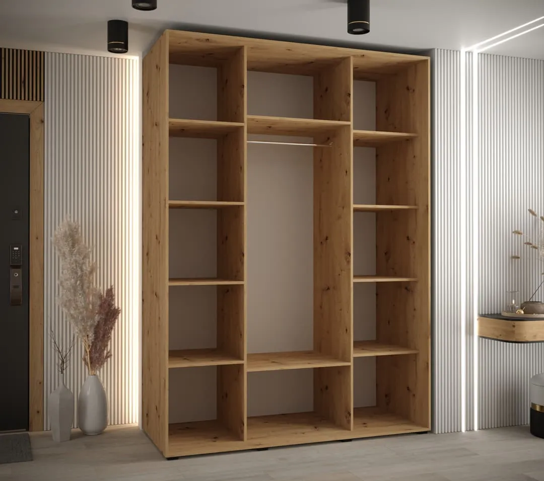 Cannes V Sliding Door Wardrobe 160cm