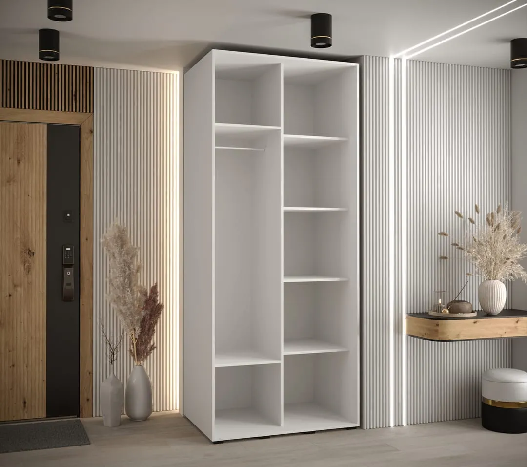 Cannes VI Sliding Door Wardrobe 100cm