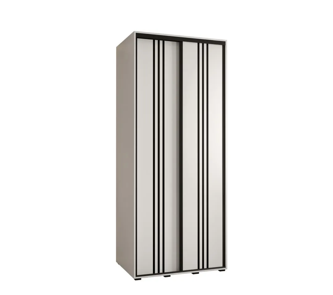 Cannes VI Sliding Door Wardrobe 100cm