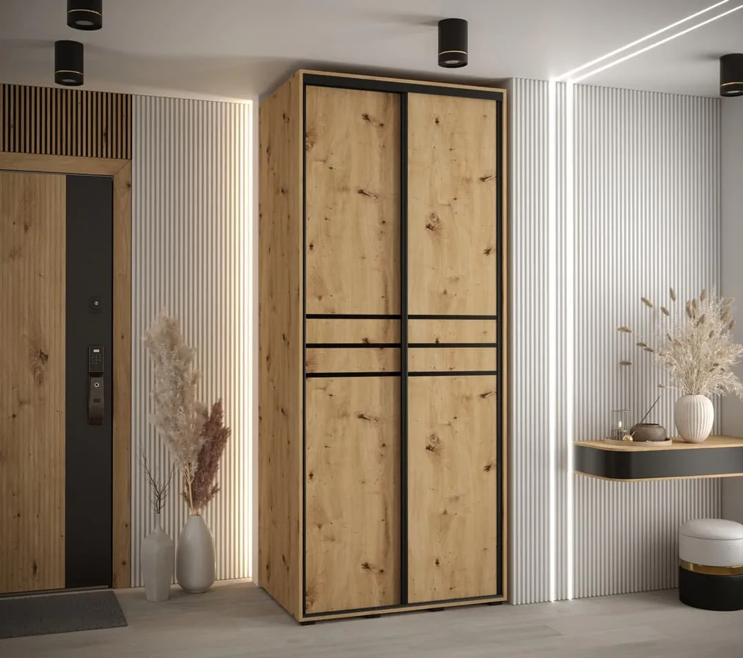 Cannes X Sliding Door Wardrobe 120cm