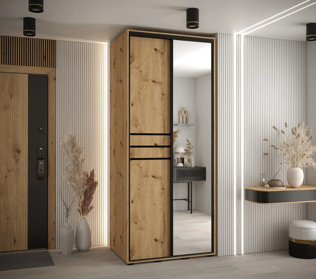 Cannes XI Sliding Door Wardrobe 100cm