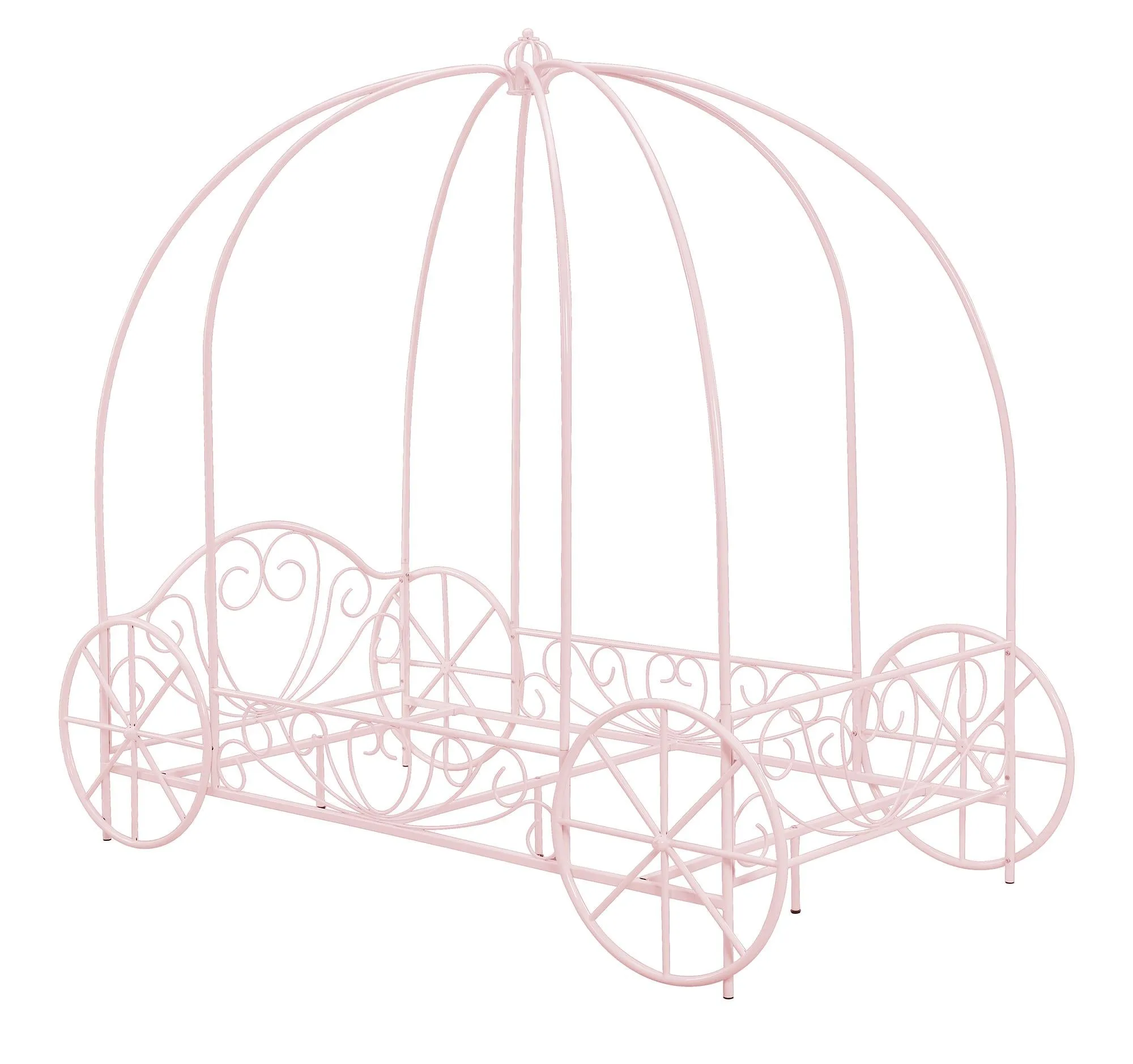 Carriage Metal Canopy Bed Frame