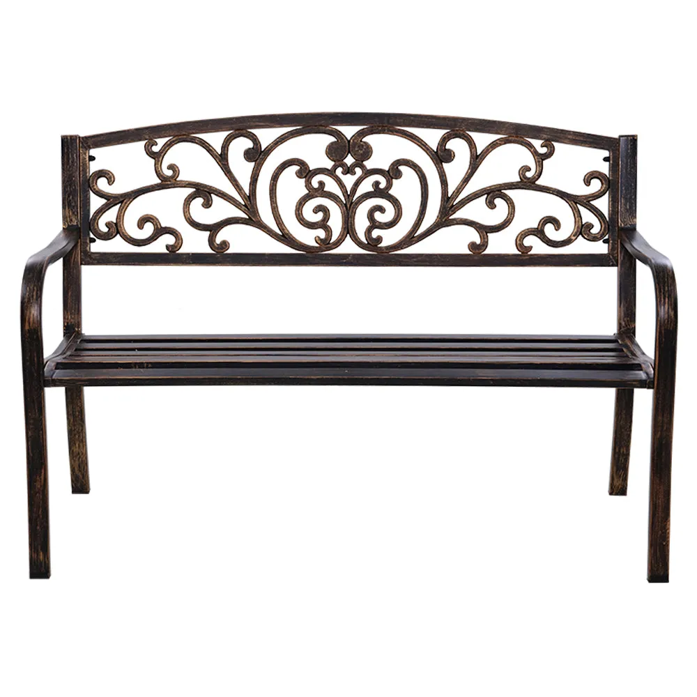 Cast Iron Garden Bench - Bronze