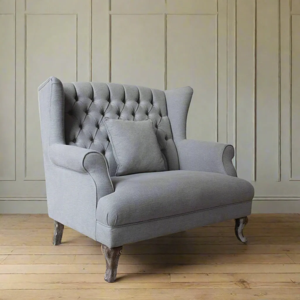 Classic french style upholstered oak bedroom suite