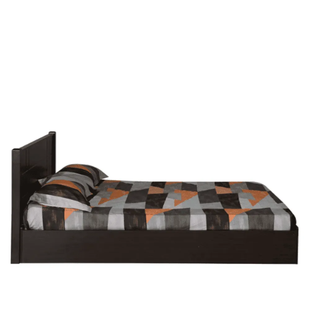 Cleopatra Bed with Storage in Brown Finish