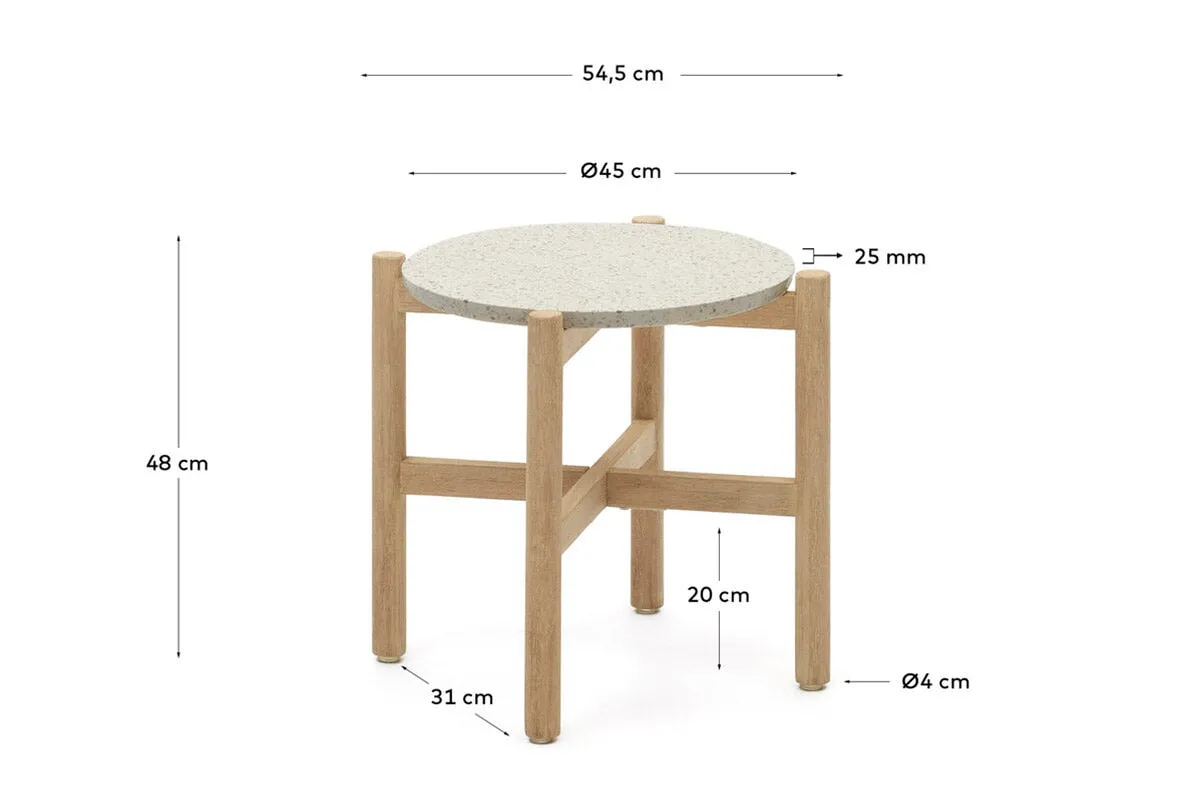 Como Pola Round Side Table