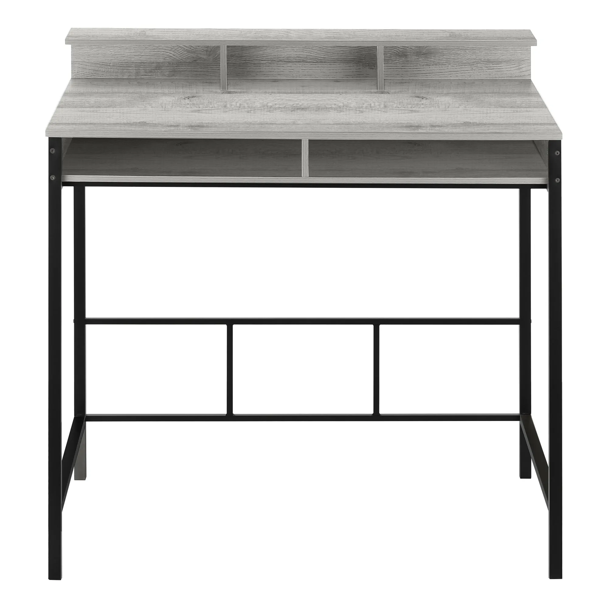 Computer Desk - 48"L / Grey / Black Standing Height