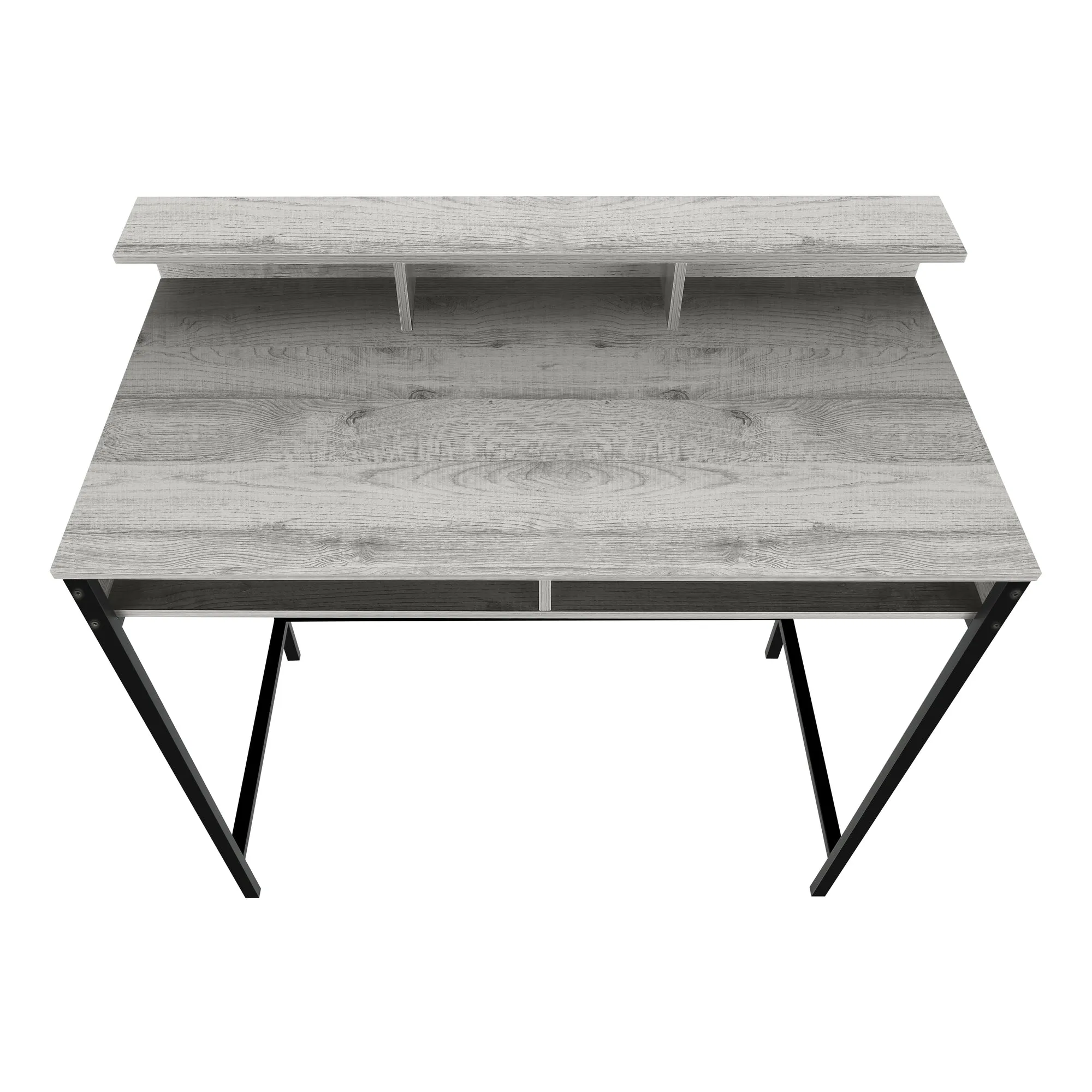 Computer Desk - 48"L / Grey / Black Standing Height