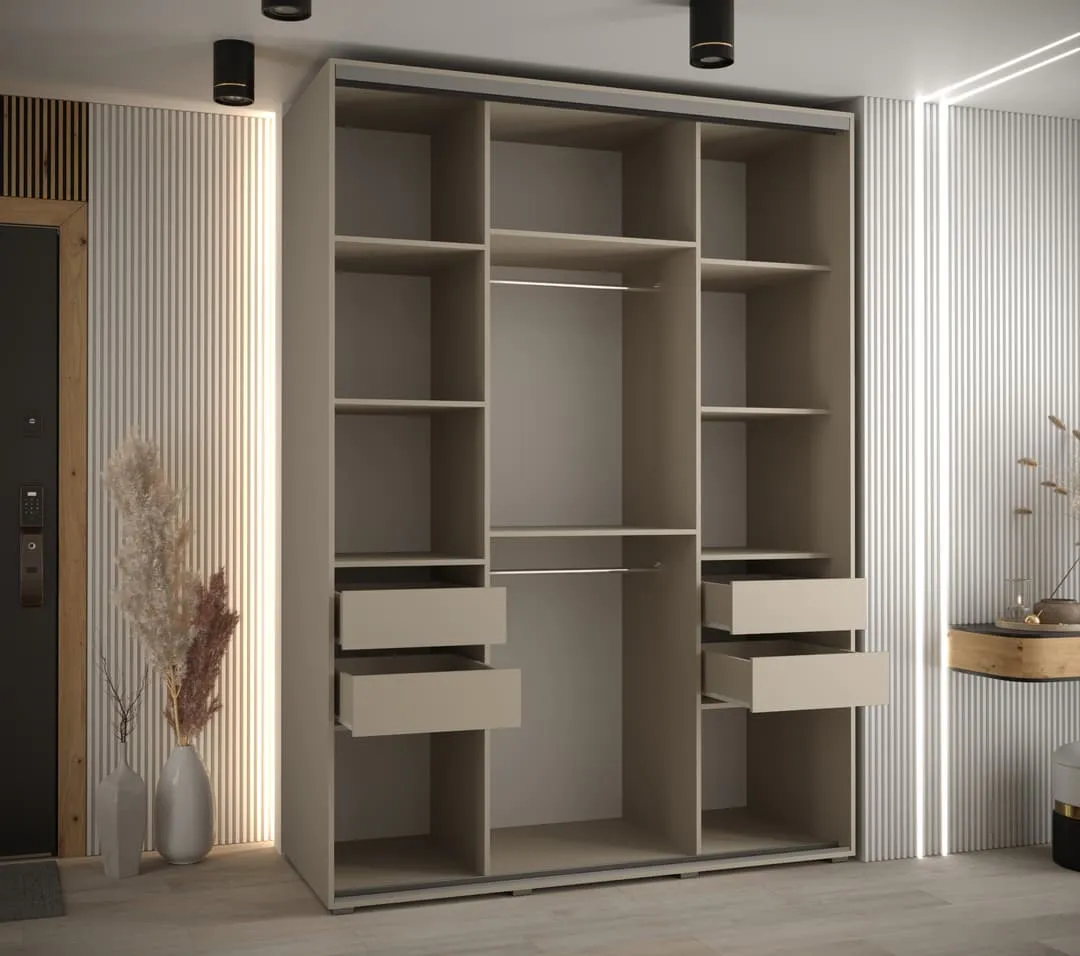 Dakota IX Sliding Door Wardrobe 170cm