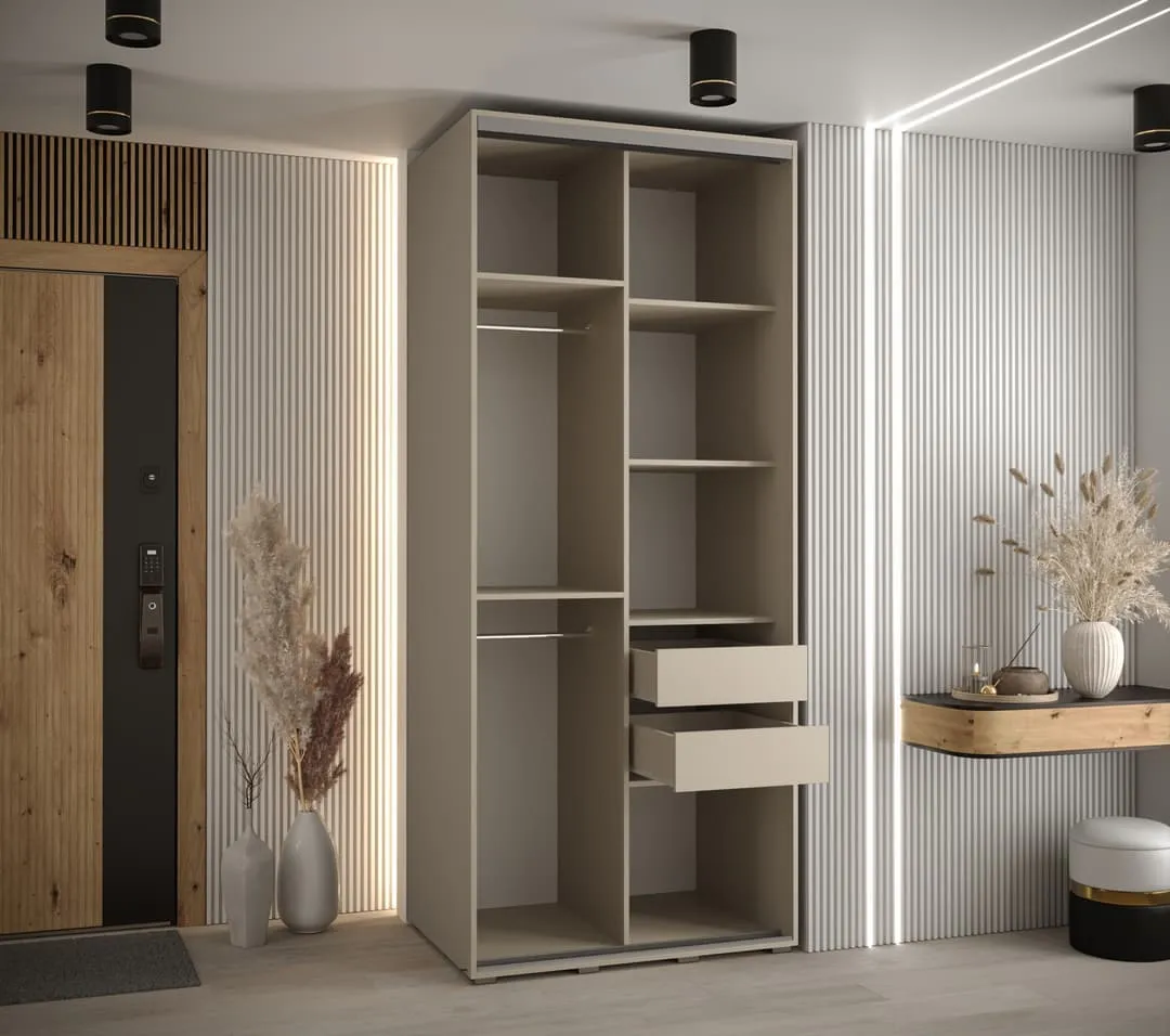 Dakota V Sliding Door Wardrobe 120cm