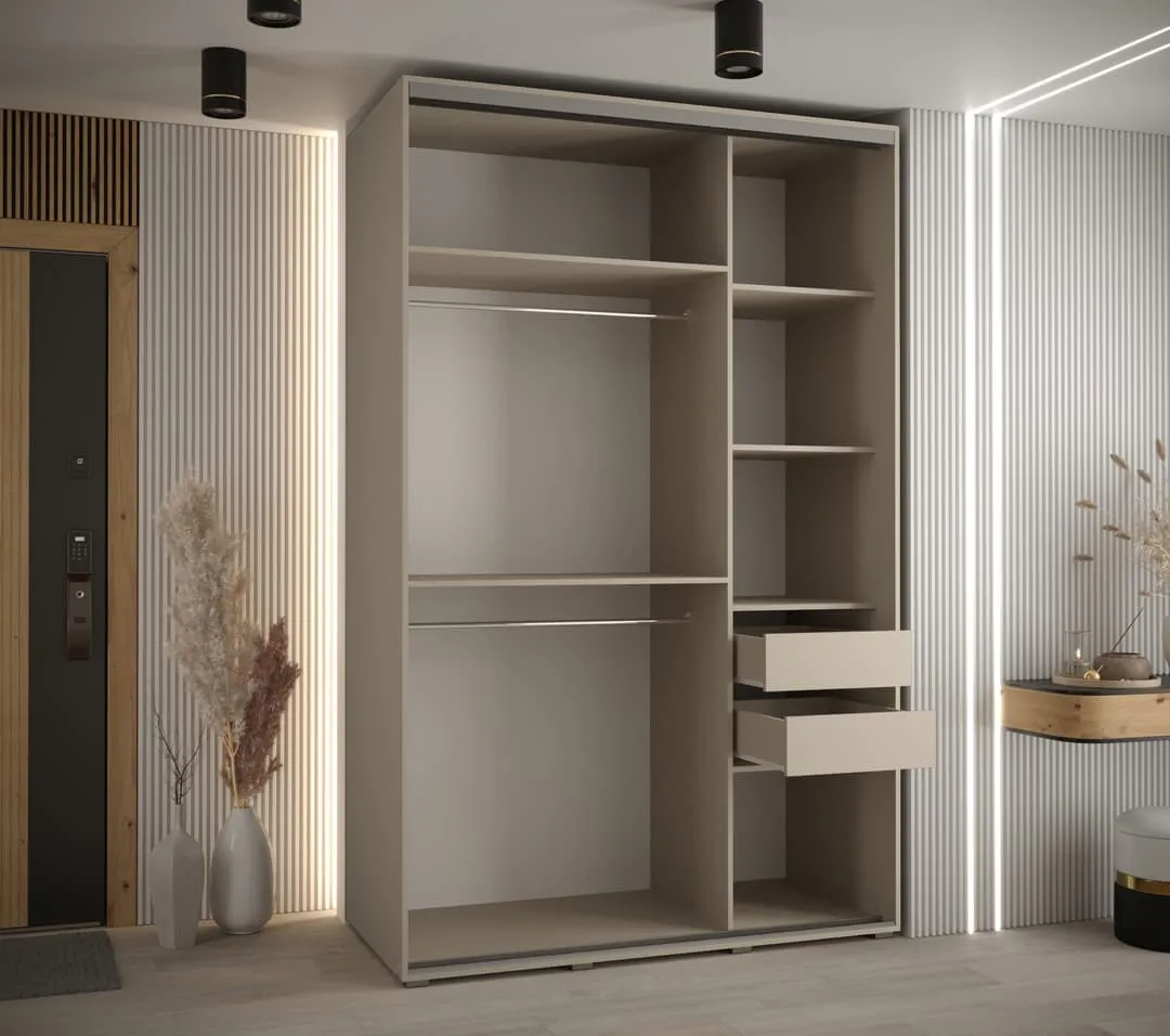 Dakota V Sliding Door Wardrobe 160cm