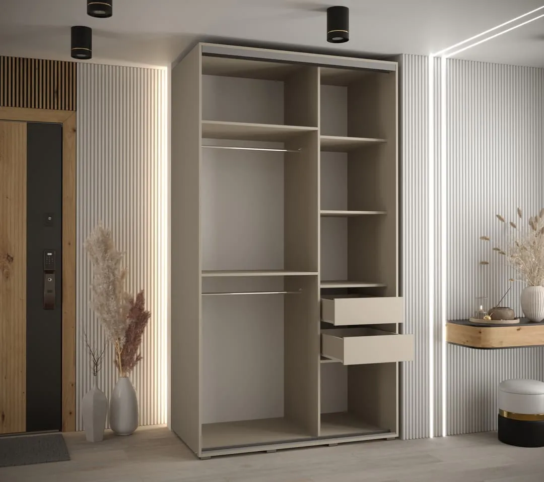 Dakota VI Sliding Door Wardrobe 130cm