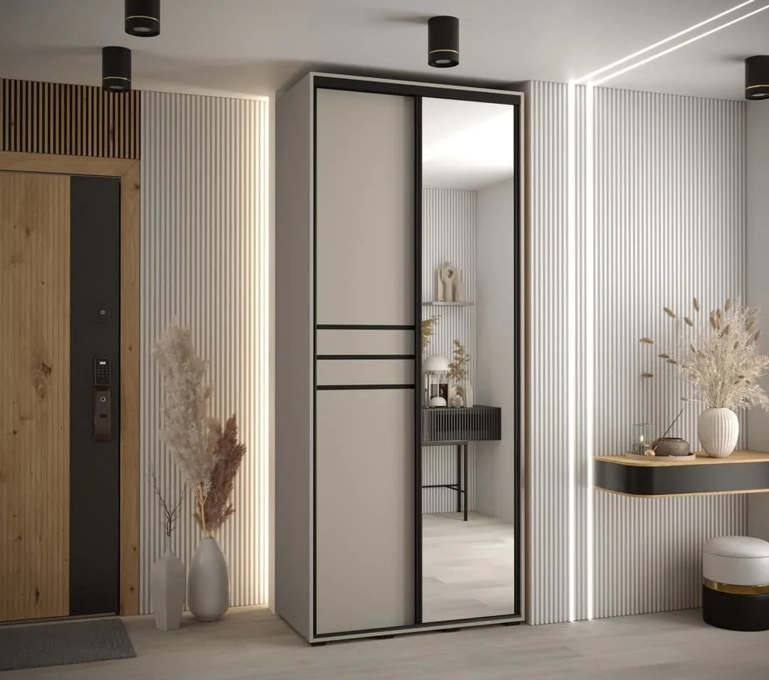 Dakota XI Sliding Door Wardrobe 100cm