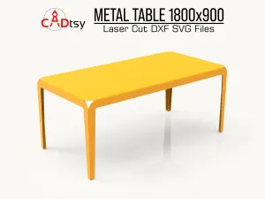 Elegant Metal Dining Table - CNC Laser/Plasma Cutting DXF/SVG Files